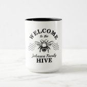 Ferme Bienvenue à notre Bee Hive café Mug (Centre)