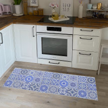 Ferme Bleu Carrelage blanc Vintage Look
