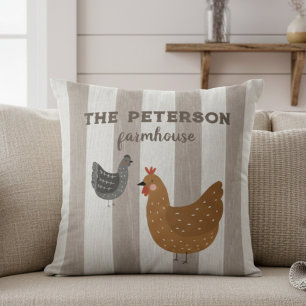 Ferme coussin rustique personnalisée