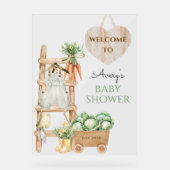 Ferme cultivée localement Baby shower rustique Bie (Recto)