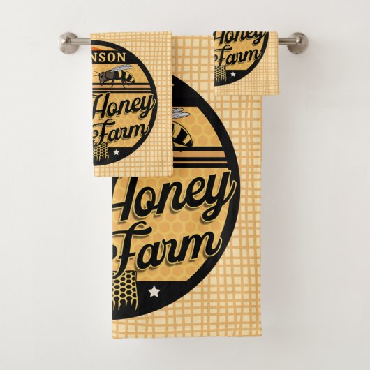 Ferme d'abeilles de miel NOM PERSONNALISÉ Ruche de (En situation)