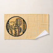 Ferme d'abeilles de miel NOM PERSONNALISÉ Ruche de (Serviette à main)