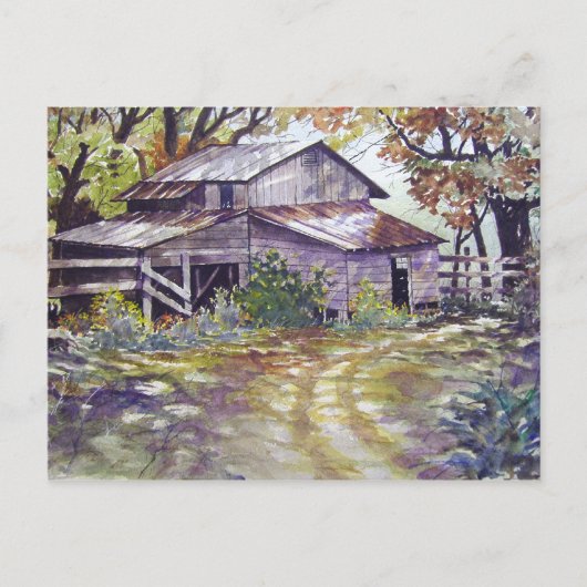 Ferme dans les bois - carte postale (Devant)