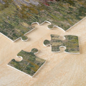 Ferme dans un puzzle de champ de blé (Côté)