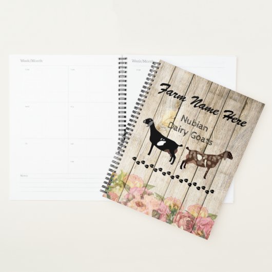 Ferme de chèvre laitière nubienne personnalisée (Devant avec enveloppe)