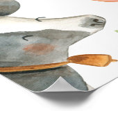 Ferme de la grange rouge 18x26 Affiche de bienvenu (Coin)