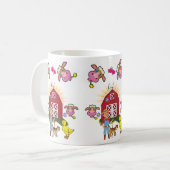 Ferme de la vache Ferme de canard jaune Mug (Devant gauche)