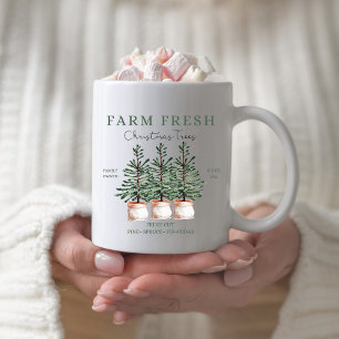 Ferme de Noël rustique Mug de Noël