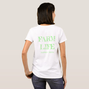 Ferme de Pêche; T-shirt vert