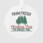 Ferme Des Arbres De Noël Fraîches Pin D'Épinette (dos)