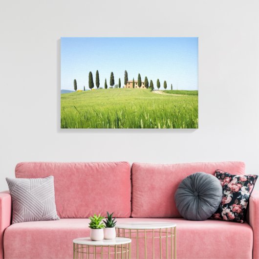 Ferme en Toscane avec sérigraphie en toile cyprès (Insitu(Salon))