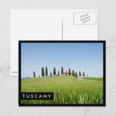 Ferme en Toscane carte postale au bord noir (Devant / Derrière)