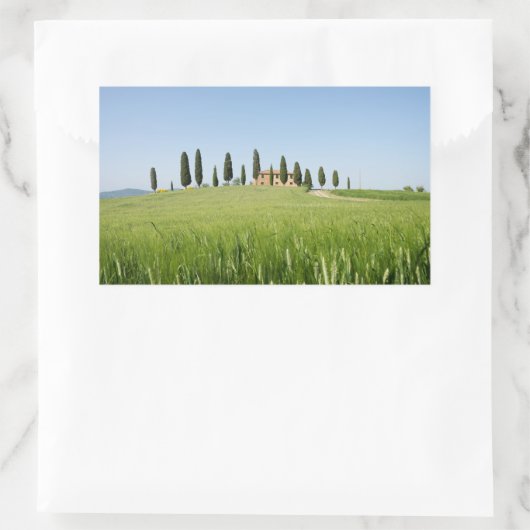 Ferme en Toscane rectangulaire autocollant (Sac)