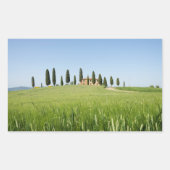 Ferme en Toscane rectangulaire autocollant (Devant)