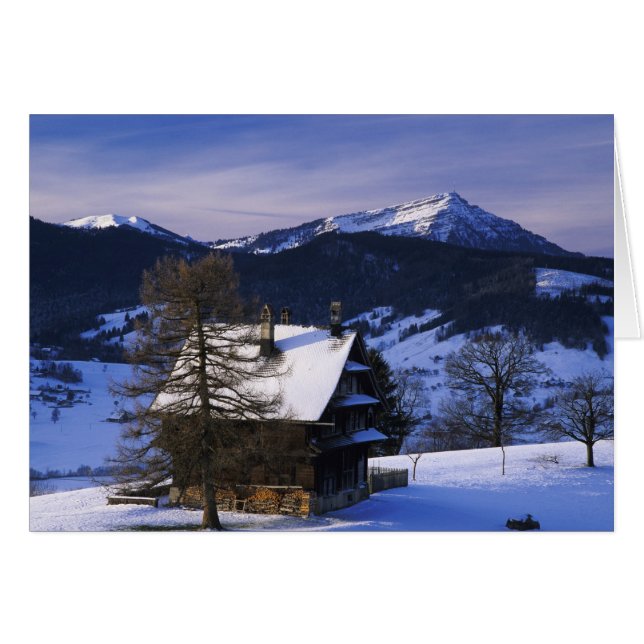 Ferme et mont Rigi et Pilatus, (Devant horizontal)