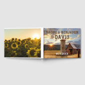 Ferme et tournesols Mariage livre d'hôtes (Complet)