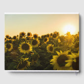 Ferme et tournesols Mariage livre d'hôtes (Verso)