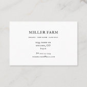 ferme fleurie à ressort jaune carte de remerciemen (Dos)