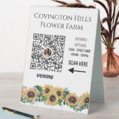 Ferme florale de tournesol Venmo Payer ici Signe (En SItu (Tableau))