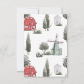 Ferme Grange Yard Boho Baby shower Invitation (Dos)