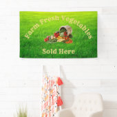 Ferme Légumes frais vendus ici Bannière (En situation)