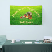 Ferme Légumes frais vendus ici Bannière (Salon professionnel)