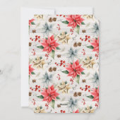 Ferme mariée Noël Mariage Faire-part (Dos)