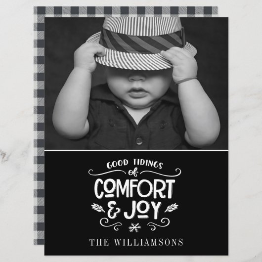 Ferme moderne | Carte de Noël du budget photo (Devant / Derrière)