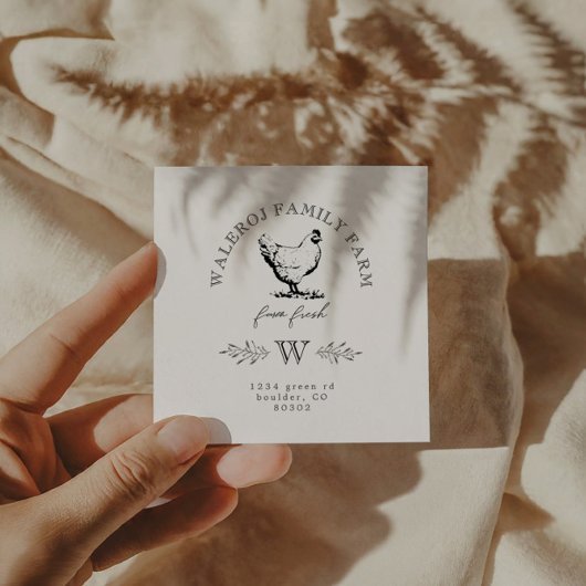 Ferme Moderne Carte de visite de la ferme de poule