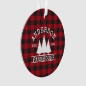 Ferme Nom de famille Red Buffalo Plaid (devant)