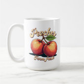 Ferme Pêche fraîche café Mug (Gauche)