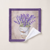 Ferme Printemps / Lavande d'été dans un seau (Gant de toilette)