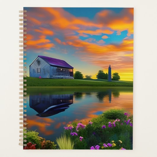 Ferme Purple Roof Pond à Sunrise (Devant)