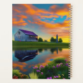Ferme Purple Roof Pond à Sunrise (Dos)