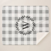 Ferme rustique Blanc Plaid Black Wreath (Devant (Horizontal))