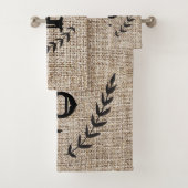 Ferme Rustique Burlap & Botanique Noir Laurier (En situation)