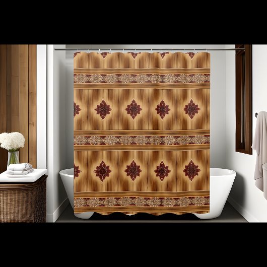 Ferme Rustique Douche rideaux Style horizontal