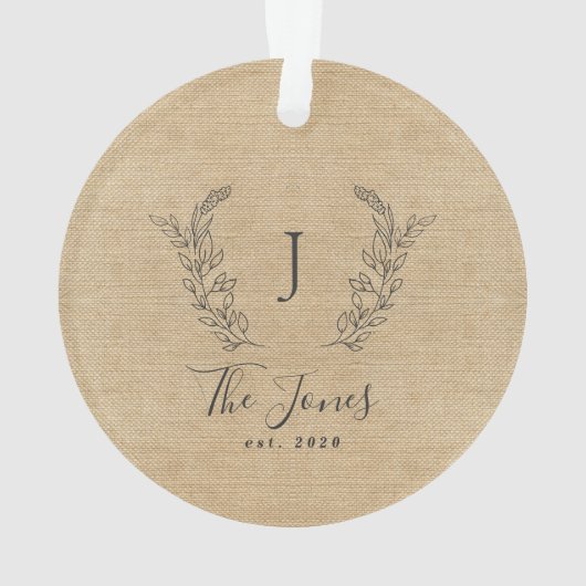 Ferme rustique monogrammée familiale (dos)