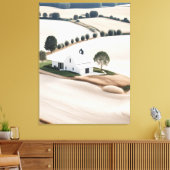 Ferme rustique Toscane Paysage Toile enveloppée (Insitu(Salon))