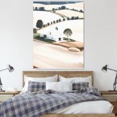 Ferme rustique Toscane Paysage Toile enveloppée (Insitu(Chambre))