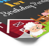 Ferme signe de fête de bienvenue Barnyard affiche  (Coin)