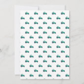 Ferme Sketchy Green Tractor Carte de remerciements (Dos)