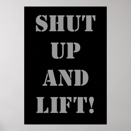 FERME-TOI ET TIRE ! Poster de l'exercice d'haltéro (Devant)