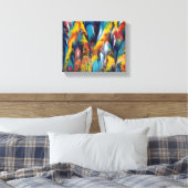 Fermer et plumes2 Imprimer sur une toile 10x18 (Insitu(Chambre))