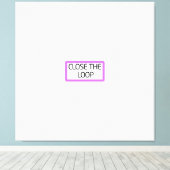Fermer la boucle | Art mural de typographie profes (Insitu (Plancher de Bois))