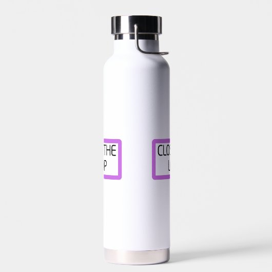 Fermer la boucle | Bouteille d'eau isolée (Gauche)