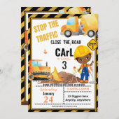 Fermer la carte d'invitation d'anniversaire de la (Devant / Derrière)