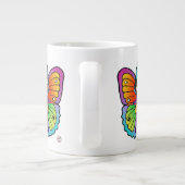 Fermer la femme avec papillon ailes spécialité Mug (Dos)