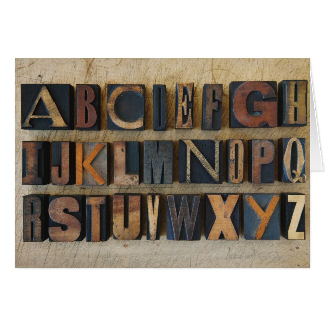Fermer l'alphabet sur letterpress 2 (Devant horizontal)