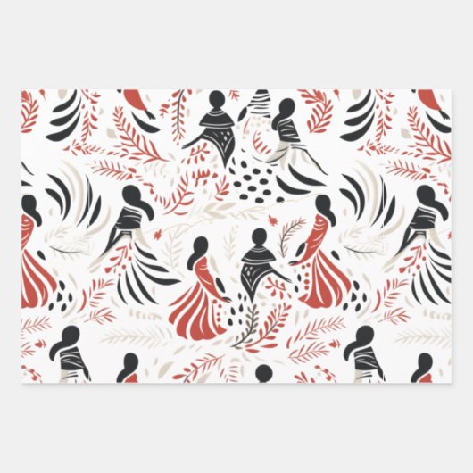 fermer les gens papier d'emballage hawaïen (Devant)